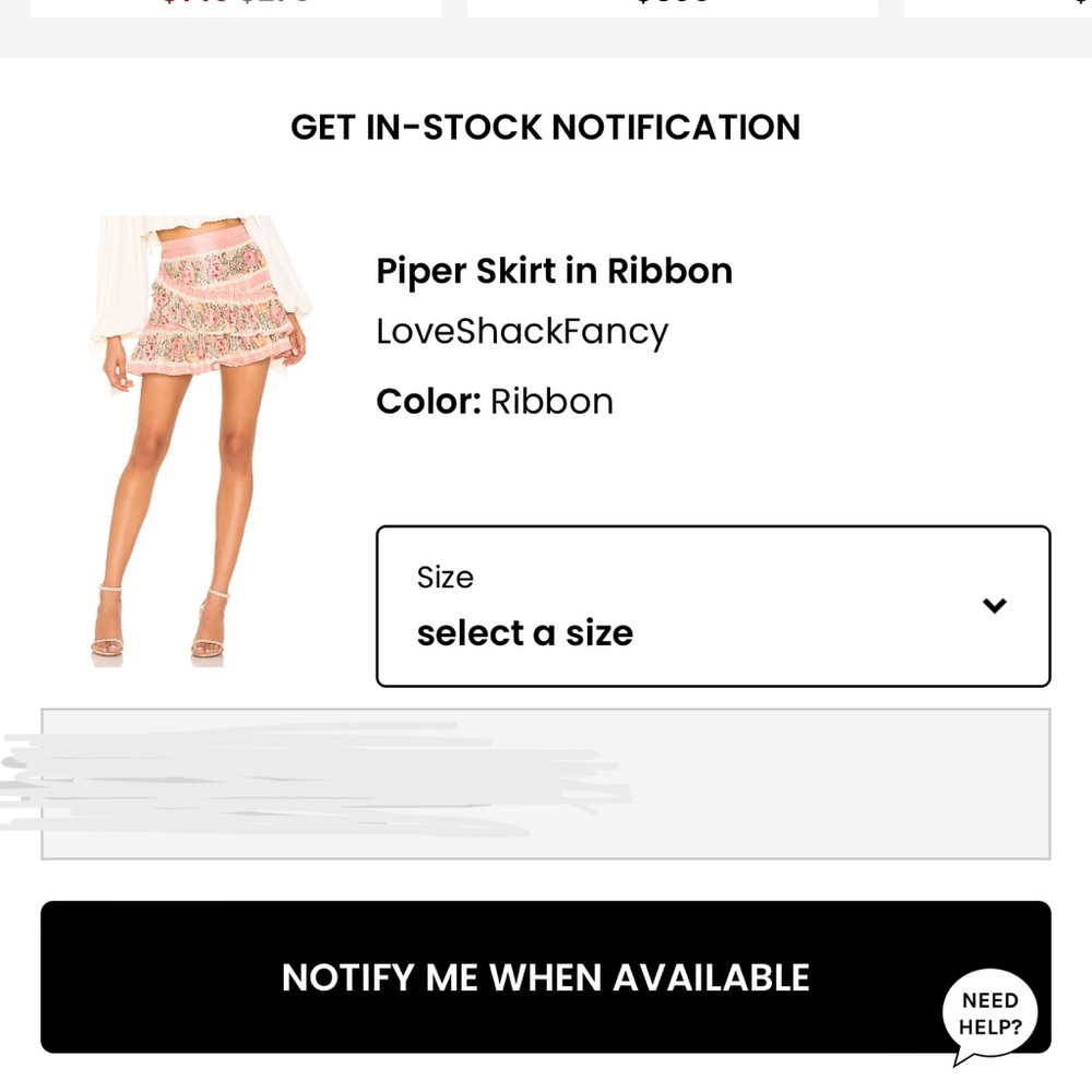 LoveShackFancy Pink Floral Ruffled Tiered Mini Skirt - Picture 2 of 5
